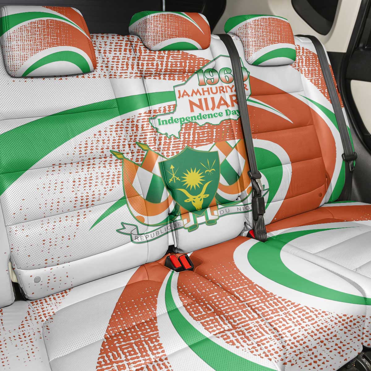 Niger Back Car Seat Cover 1960 Jamhuriyar Nijar Independence Day