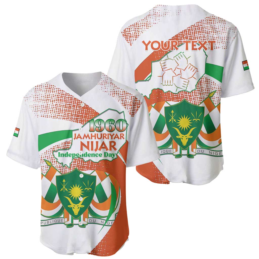 Personalised Niger Baseball Jersey 1960 Jamhuriyar Nijar Independence Day