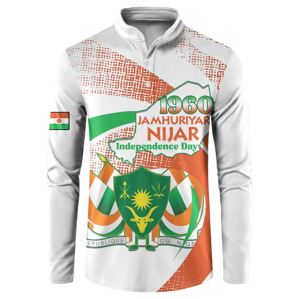 Personalised Niger Button Sweatshirt 1960 Jamhuriyar Nijar Independence Day