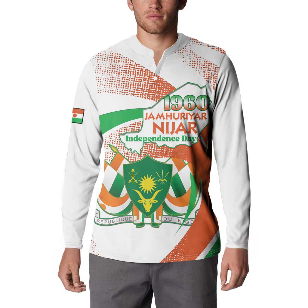 Personalised Niger Button Sweatshirt 1960 Jamhuriyar Nijar Independence Day