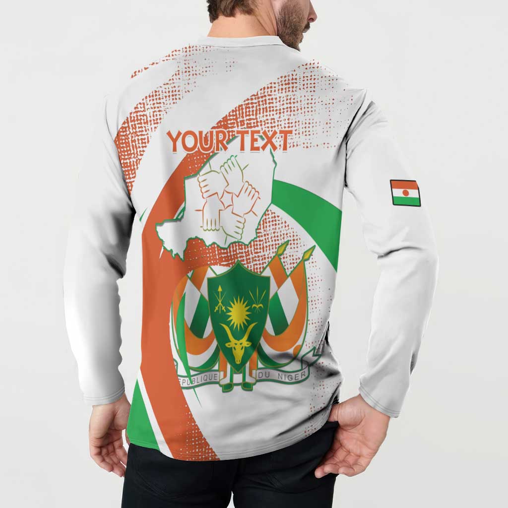 Personalised Niger Button Sweatshirt 1960 Jamhuriyar Nijar Independence Day