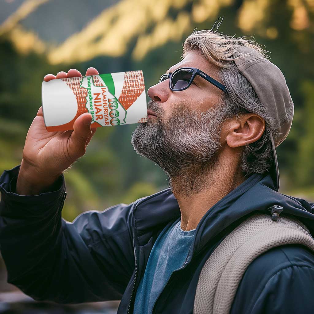 Personalised Niger 4 in 1 Can Cooler Tumbler 1960 Jamhuriyar Nijar Independence Day