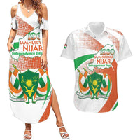 Personalised Niger Couples Matching Summer Maxi Dress and Hawaiian Shirt 1960 Jamhuriyar Nijar Independence Day