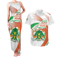Personalised Niger Couples Matching Tank Maxi Dress and Hawaiian Shirt 1960 Jamhuriyar Nijar Independence Day