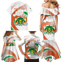 Personalised Niger Family Matching Mermaid Dress and Hawaiian Shirt 1960 Jamhuriyar Nijar Independence Day