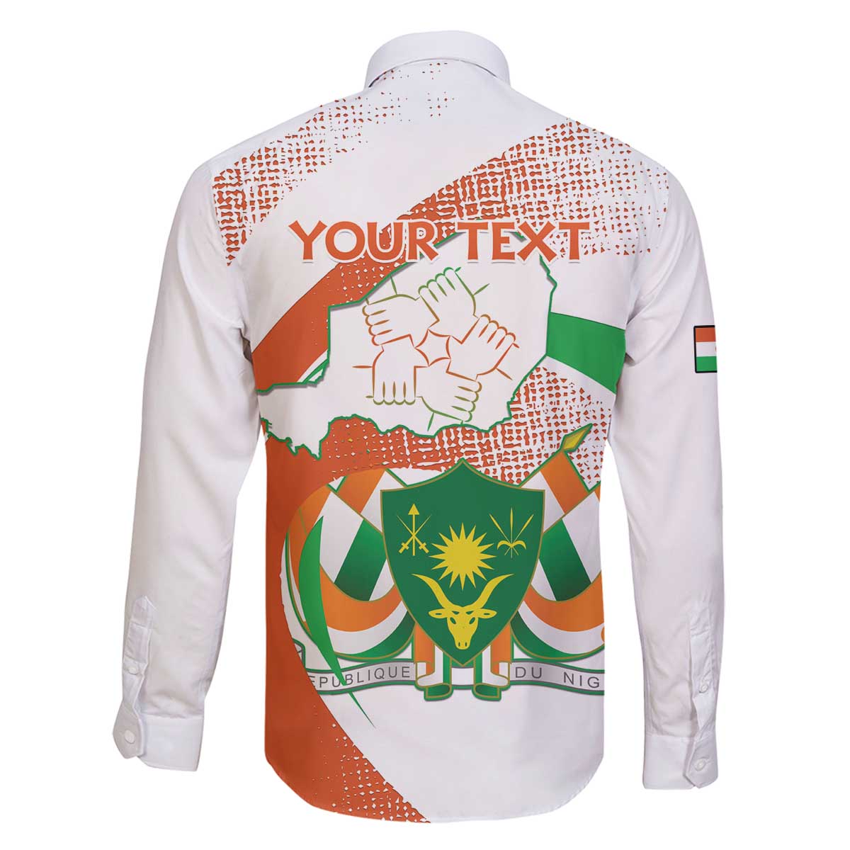 Personalised Niger Family Matching Off The Shoulder Long Sleeve Dress and Hawaiian Shirt 1960 Jamhuriyar Nijar Independence Day