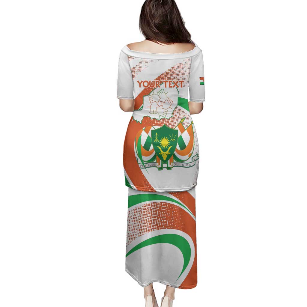 Personalised Niger Family Matching Puletasi and Hawaiian Shirt 1960 Jamhuriyar Nijar Independence Day