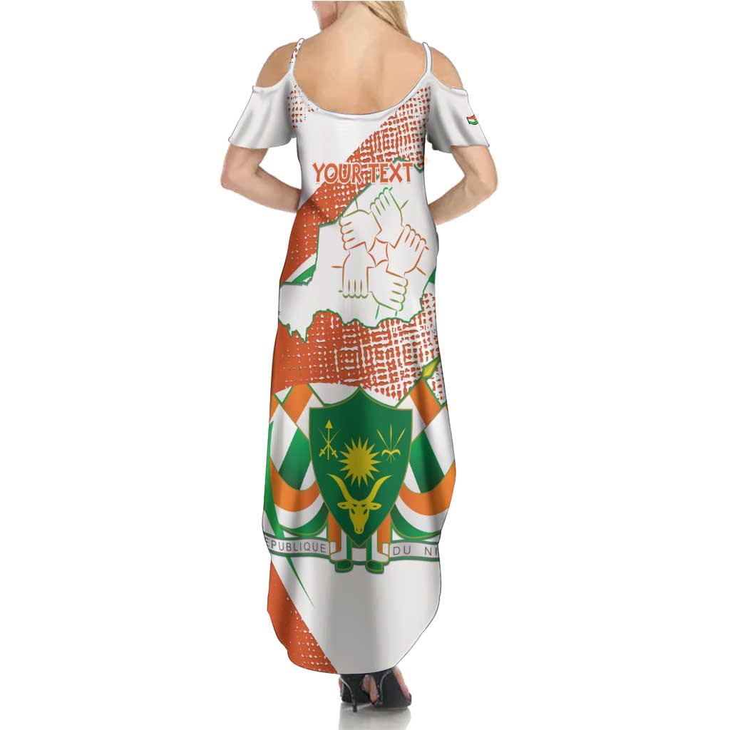 Personalised Niger Family Matching Summer Maxi Dress and Hawaiian Shirt 1960 Jamhuriyar Nijar Independence Day
