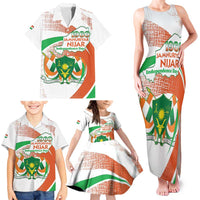 Personalised Niger Family Matching Tank Maxi Dress and Hawaiian Shirt 1960 Jamhuriyar Nijar Independence Day