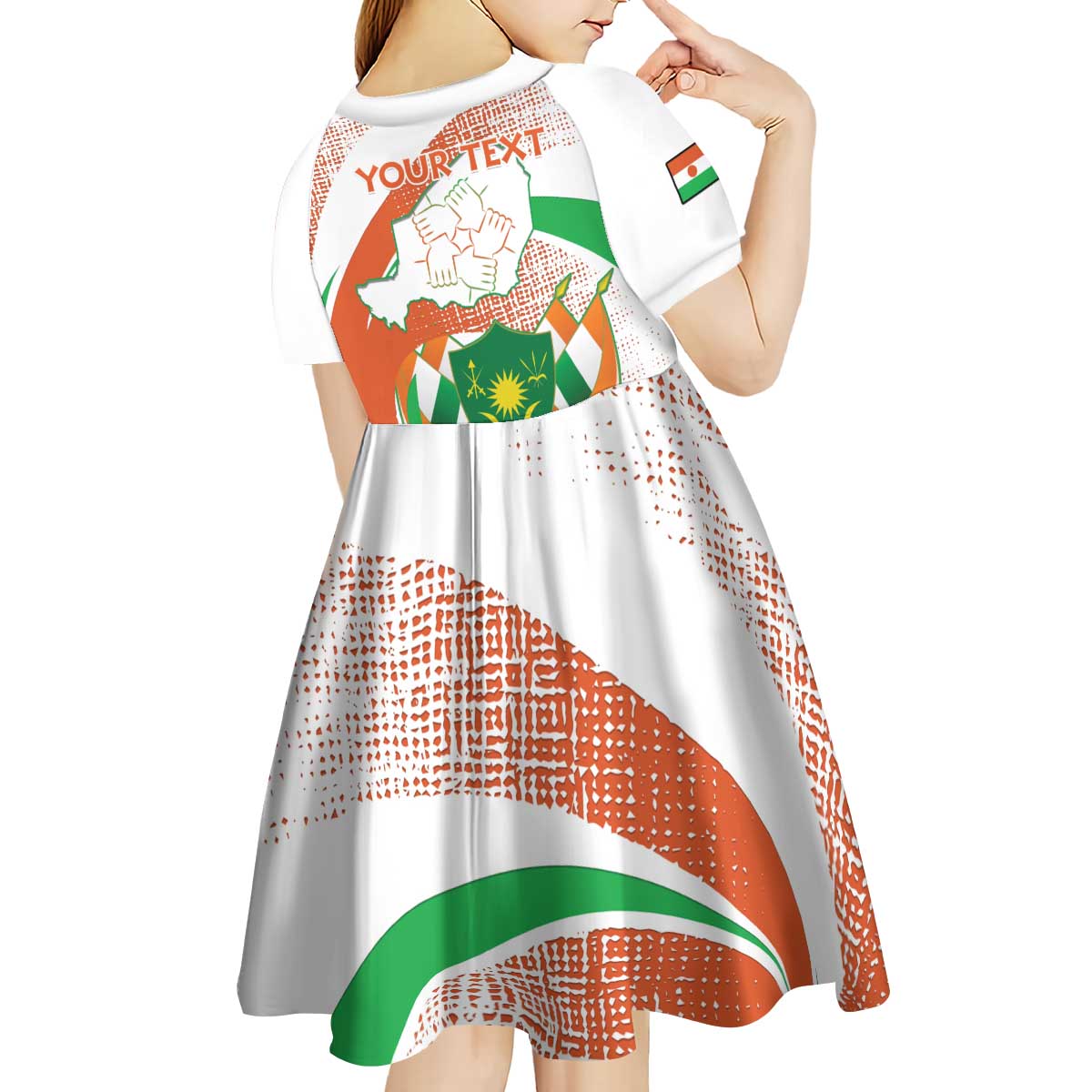 Personalised Niger Kid Short Sleeve Dress 1960 Jamhuriyar Nijar Independence Day