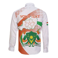 Personalised Niger Long Sleeve Button Shirt 1960 Jamhuriyar Nijar Independence Day