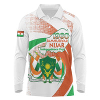 Personalised Niger Long Sleeve Polo Shirt 1960 Jamhuriyar Nijar Independence Day