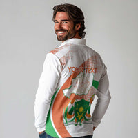 Personalised Niger Long Sleeve Polo Shirt 1960 Jamhuriyar Nijar Independence Day