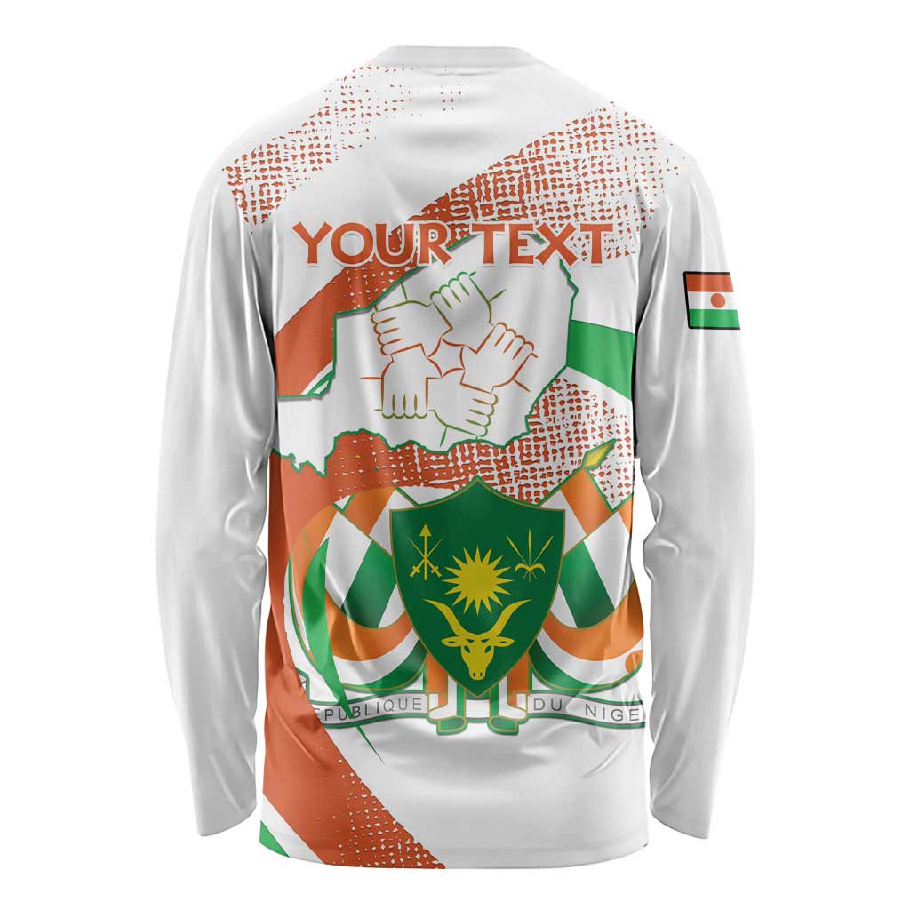 Personalised Niger Long Sleeve Shirt 1960 Jamhuriyar Nijar Independence Day