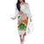 Personalised Niger Off The Shoulder Long Sleeve Dress 1960 Jamhuriyar Nijar Independence Day