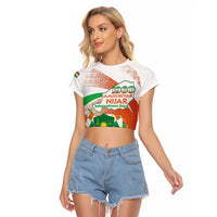 Personalised Niger Raglan Cropped T Shirt 1960 Jamhuriyar Nijar Independence Day