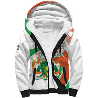 Personalised Niger Sherpa Hoodie 1960 Jamhuriyar Nijar Independence Day