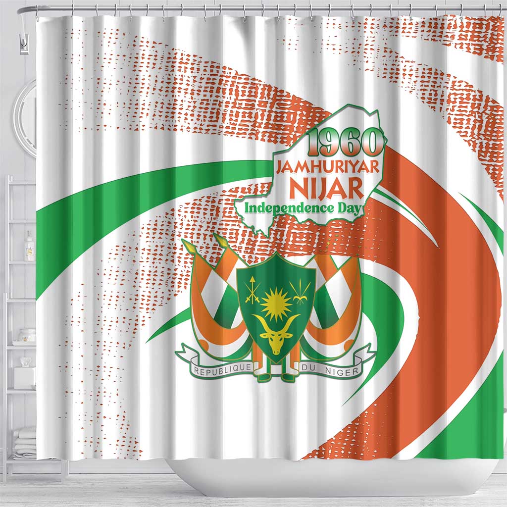 Niger Shower Curtain 1960 Jamhuriyar Nijar Independence Day