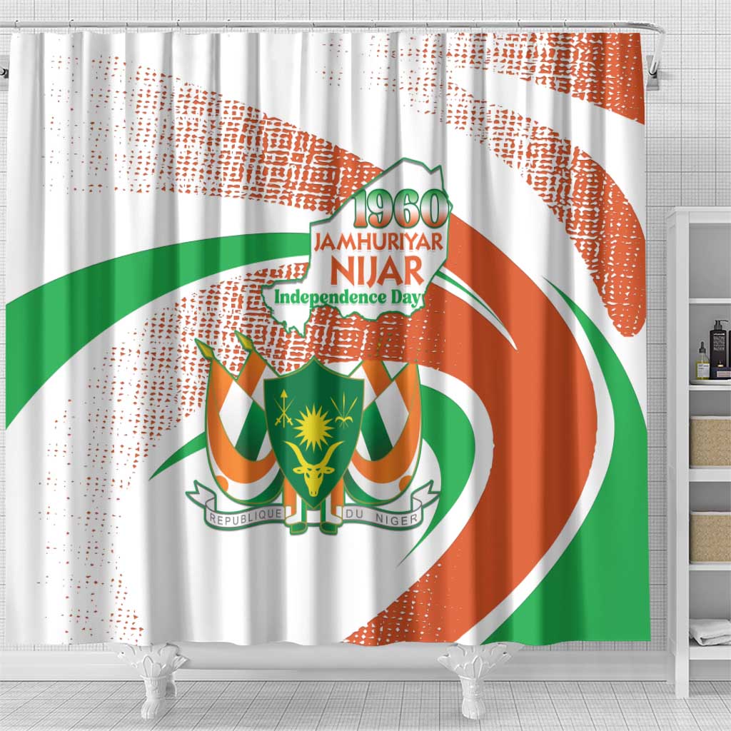 Niger Shower Curtain 1960 Jamhuriyar Nijar Independence Day