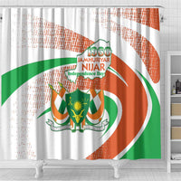 Niger Shower Curtain 1960 Jamhuriyar Nijar Independence Day