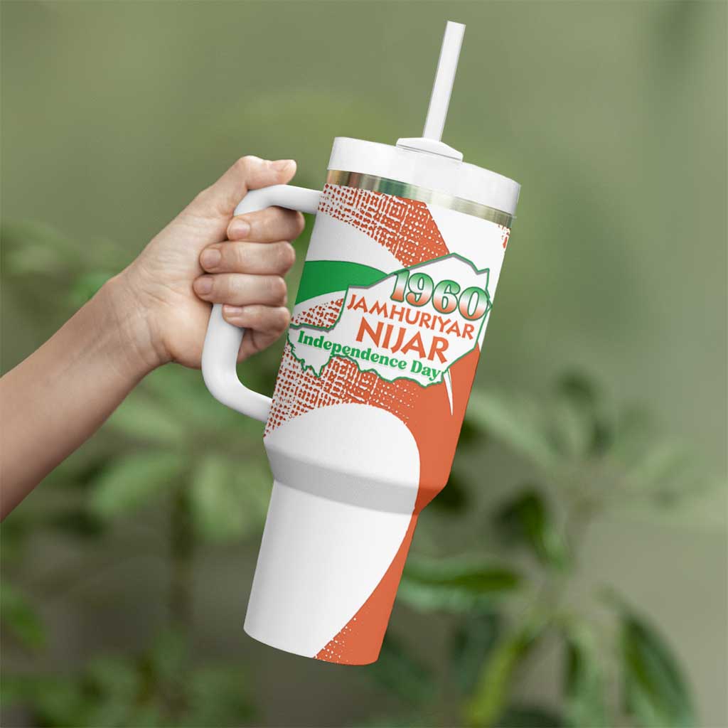 Personalised Niger Tumbler With Handle 1960 Jamhuriyar Nijar Independence Day