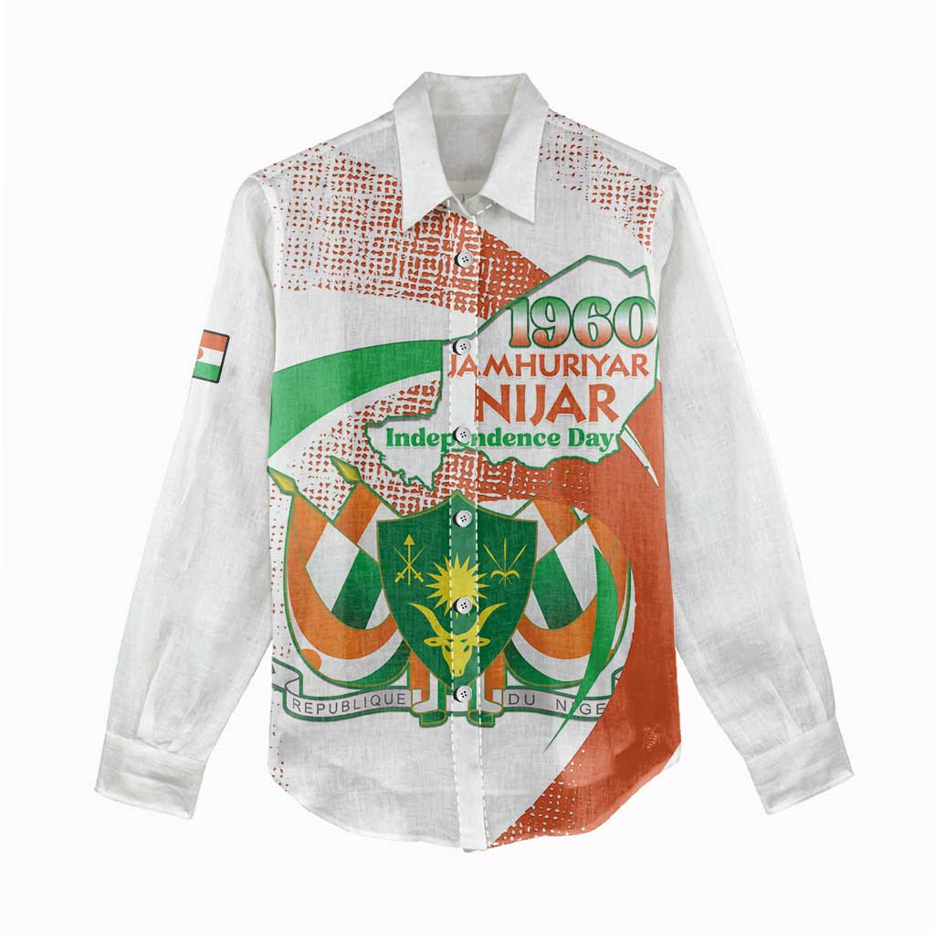 Personalised Niger Women Casual Shirt 1960 Jamhuriyar Nijar Independence Day