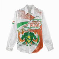 Personalised Niger Women Casual Shirt 1960 Jamhuriyar Nijar Independence Day