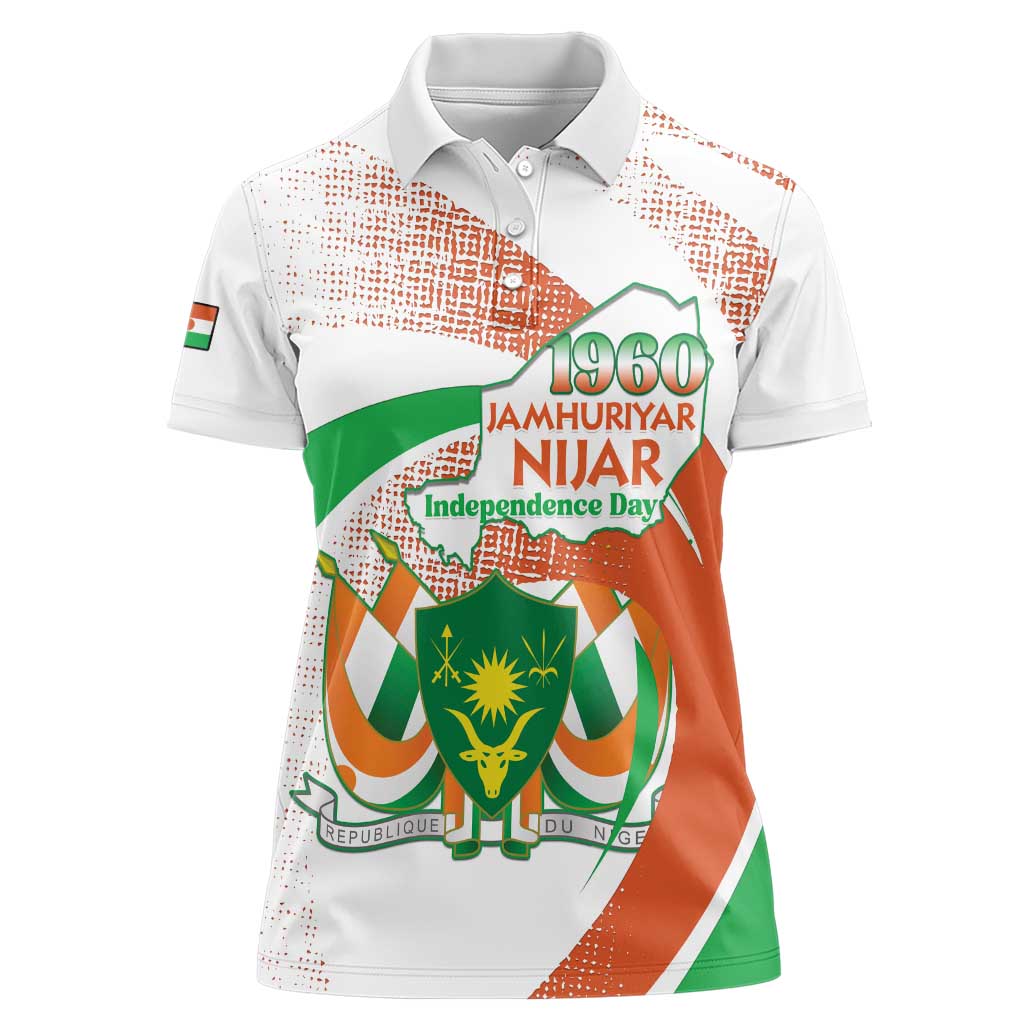 Personalised Niger Women Polo Shirt 1960 Jamhuriyar Nijar Independence Day