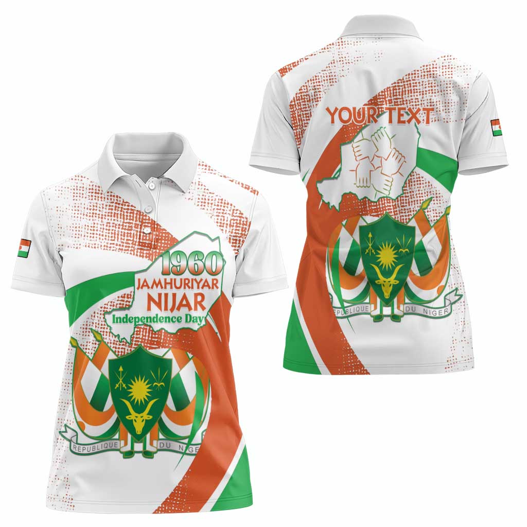 Personalised Niger Women Polo Shirt 1960 Jamhuriyar Nijar Independence Day