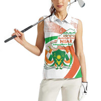 Personalised Niger Women Sleeveless Polo Shirt 1960 Jamhuriyar Nijar Independence Day