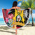 First Empire of Haiti Beach Blanket Haitian Coat Of Arms 1804-1806 Tropical Flowers