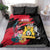 First Empire of Haiti Bedding Set Haitian Coat Of Arms 1804-1806 Tropical Flowers