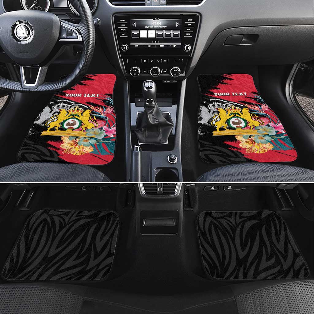 First Empire of Haiti Car Mats Haitian Coat Of Arms 1804-1806 Tropical Flowers