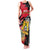 Personalised First Empire of Haiti Family Matching Tank Maxi Dress and Hawaiian Shirt Haitian Coat Of Arms 1804-1806 Tropical Flowers