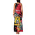 Personalised First Empire of Haiti Family Matching Tank Maxi Dress and Hawaiian Shirt Haitian Coat Of Arms 1804-1806 Tropical Flowers