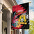 First Empire of Haiti Garden Flag Haitian Coat Of Arms 1804-1806 Tropical Flowers