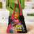 First Empire of Haiti Grocery Bag Haitian Coat Of Arms 1804-1806 Tropical Flowers
