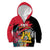 Personalised First Empire of Haiti Kid Hoodie Haitian Coat Of Arms 1804-1806 Tropical Flowers