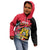 Personalised First Empire of Haiti Kid Hoodie Haitian Coat Of Arms 1804-1806 Tropical Flowers