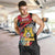 Personalised First Empire of Haiti Men Tank Top Haitian Coat Of Arms 1804-1806 Tropical Flowers