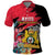 Personalised First Empire of Haiti Polo Shirt Haitian Coat Of Arms 1804-1806 Tropical Flowers