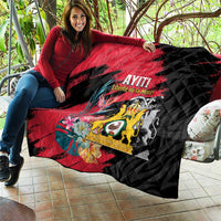 First Empire of Haiti Quilt Haitian Coat Of Arms 1804-1806 Tropical Flowers