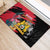First Empire of Haiti Rubber Doormat Haitian Coat Of Arms 1804-1806 Tropical Flowers