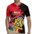Personalised First Empire of Haiti Rugby Jersey Haitian Coat Of Arms 1804-1806 Tropical Flowers