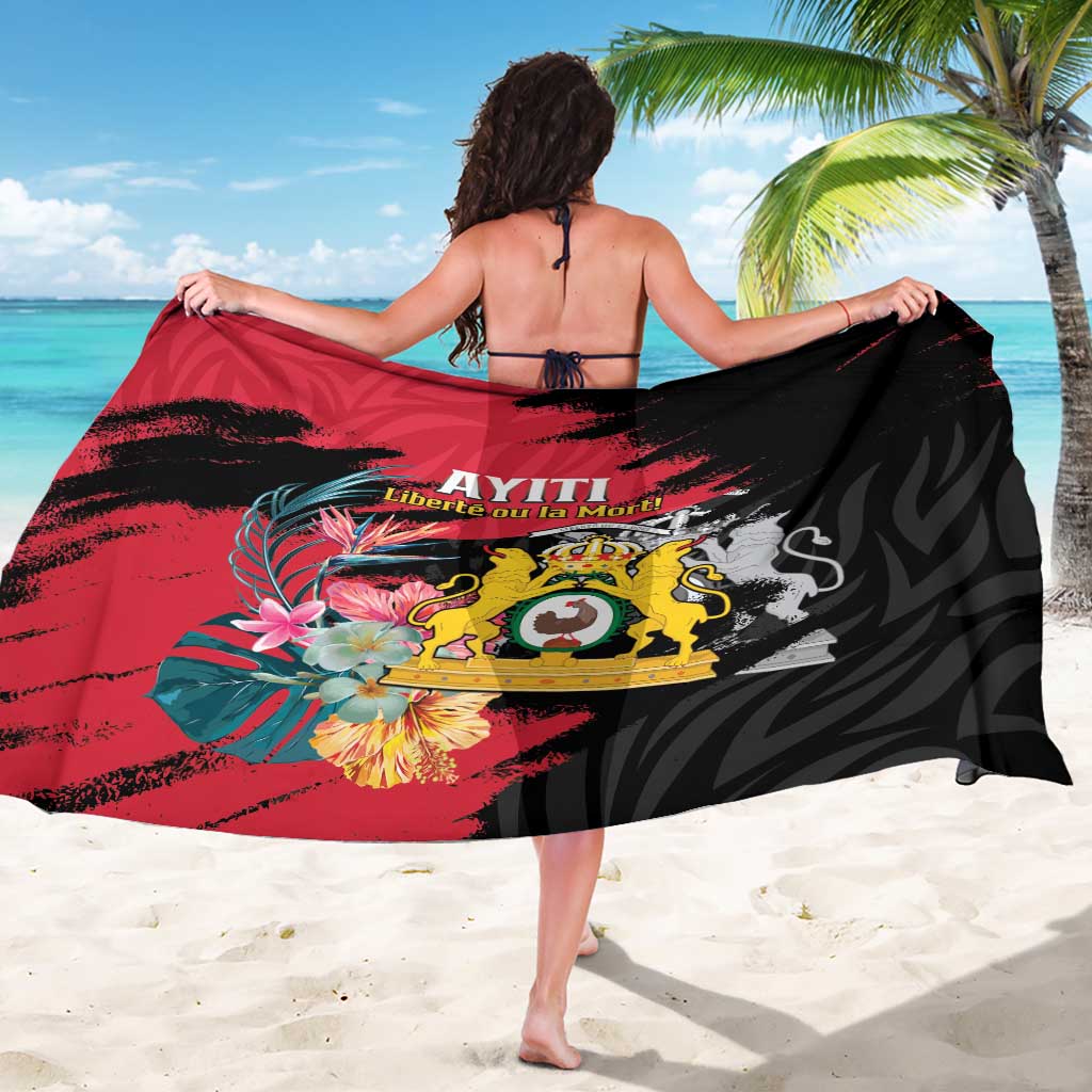 First Empire of Haiti Sarong Haitian Coat Of Arms 1804-1806 Tropical Flowers