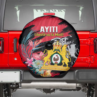 First Empire of Haiti Spare Tire Cover Haitian Coat Of Arms 1804-1806 Tropical Flowers