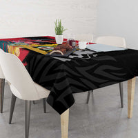 First Empire of Haiti Tablecloth Haitian Coat Of Arms 1804-1806 Tropical Flowers