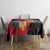 First Empire of Haiti Tablecloth Haitian Coat Of Arms 1804-1806 Tropical Flowers
