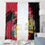 First Empire of Haiti Window Curtain Haitian Coat Of Arms 1804-1806 Tropical Flowers