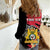 Personalised First Empire of Haiti Women Casual Shirt Haitian Coat Of Arms 1804-1806 Tropical Flowers